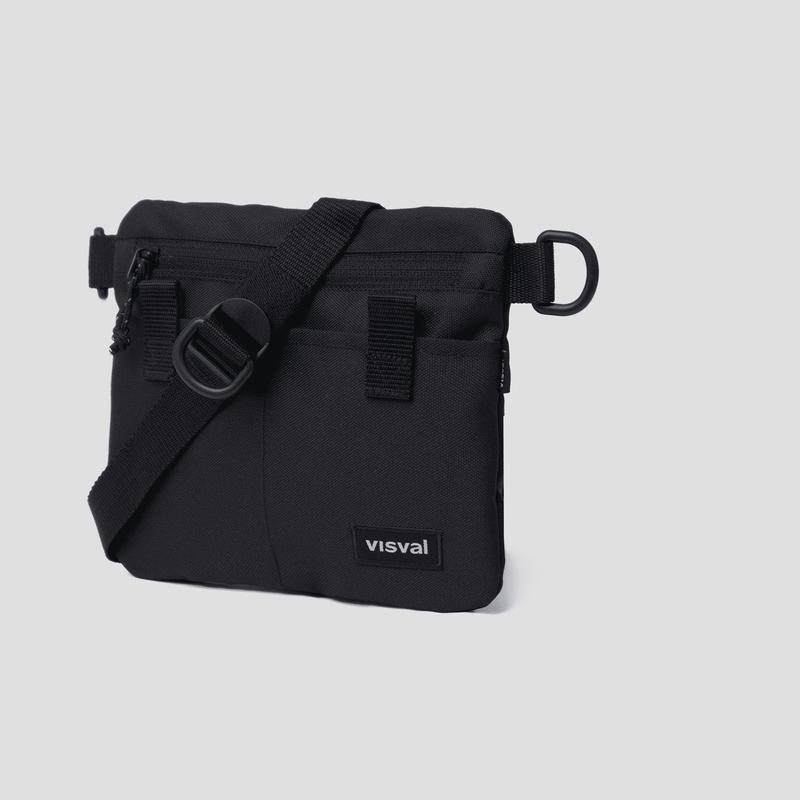 ✽ Sling Bag Gato Sacoche - Visval - Black - Tas Selempang ►