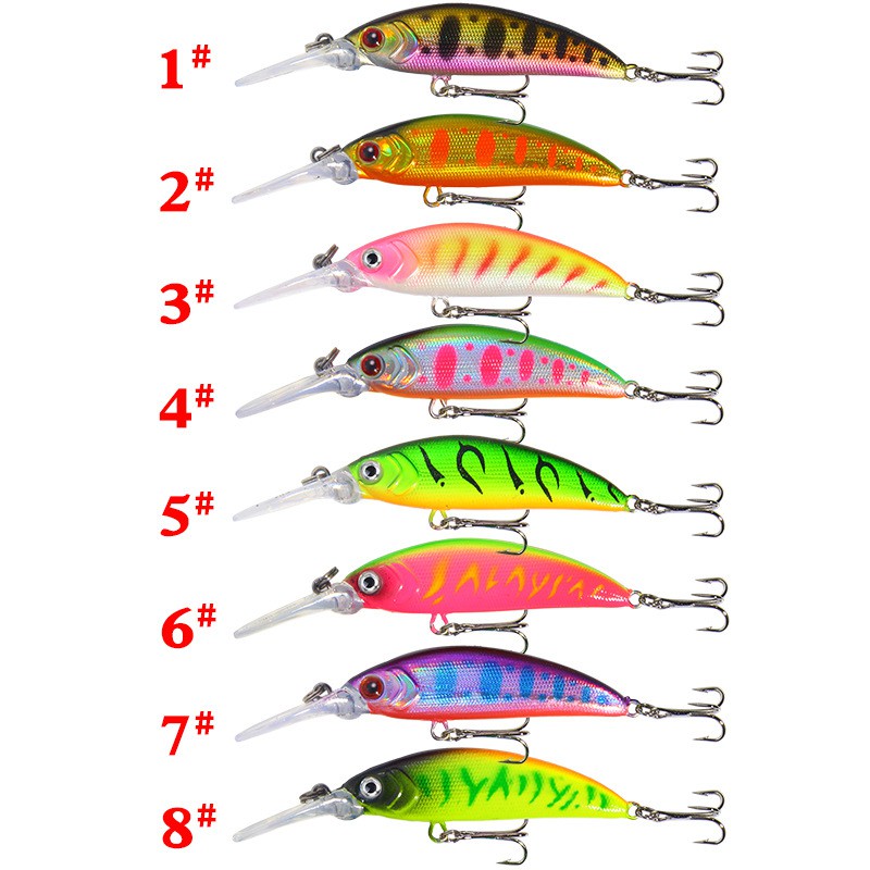 relix nusantara 1PCS 6g/7cm Umpan Pancing Umpan Mancing Alat Pancing Murah Umpan Ikan Mini Minnow Lure Plastic Bait Kail Pancing Alat Pancing Top Water Lure Umpan Mancing Umpan Pancing Buatan