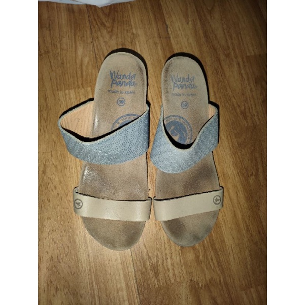 sandal wedges preloved wanda panda sz 39