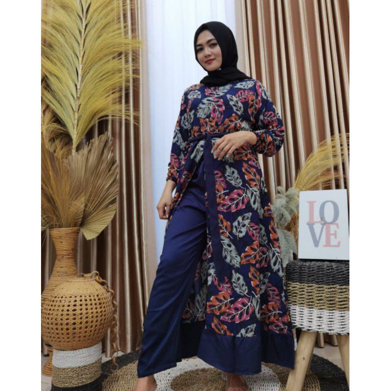 one set monalisa janda bolong // long tunik set monalisa rempel