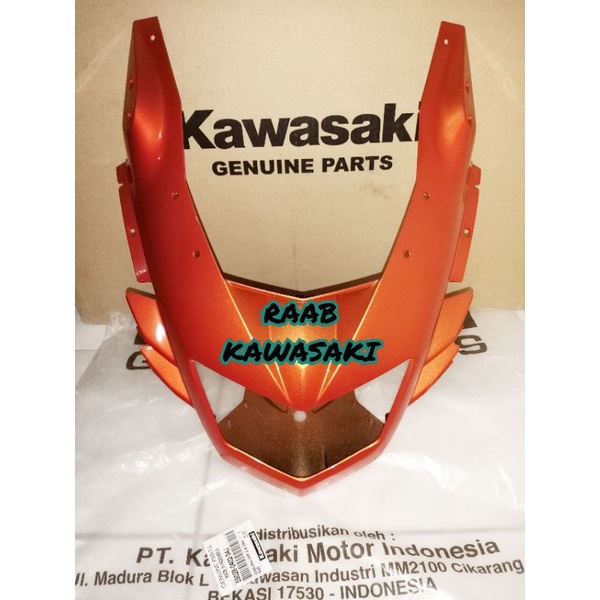 COVER BATOK LAMPU DEPAN ORANGE NINJA 150 RR NEW ORIGINAL KAWASAKI