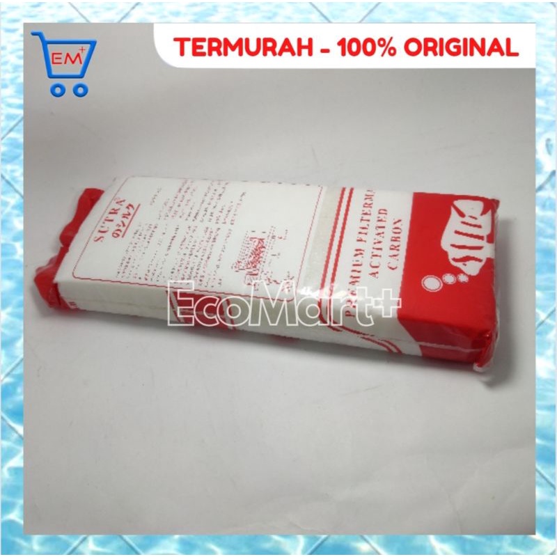 Kapas SUTRA MERAH 32x12cm isi 2 Kapas Filter Akuarium Tebal Penjernih Air