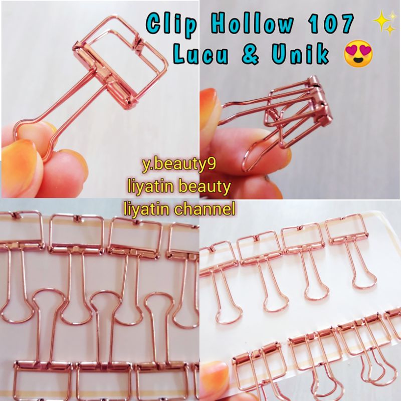 

Clip Lucu Clip Hollow Lucu Klip Hollow Murah Klip Kertas Hollow Clip Rose Gold Klip 107