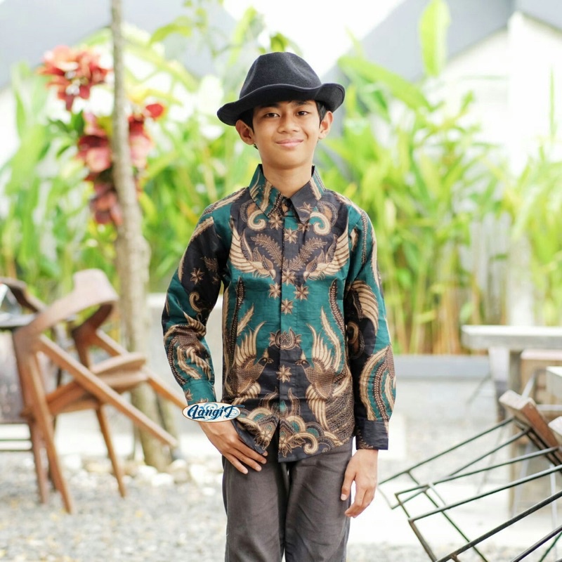 (BISA COD) KEMEJA BATIK ANAK LAKI-LAKI | baju batik anak laki-laki lengan panjang bisa buat seragam sekolah hari batik Batik Anak Cowok Kemeja anak Baju Anak Usia 5-12tahun