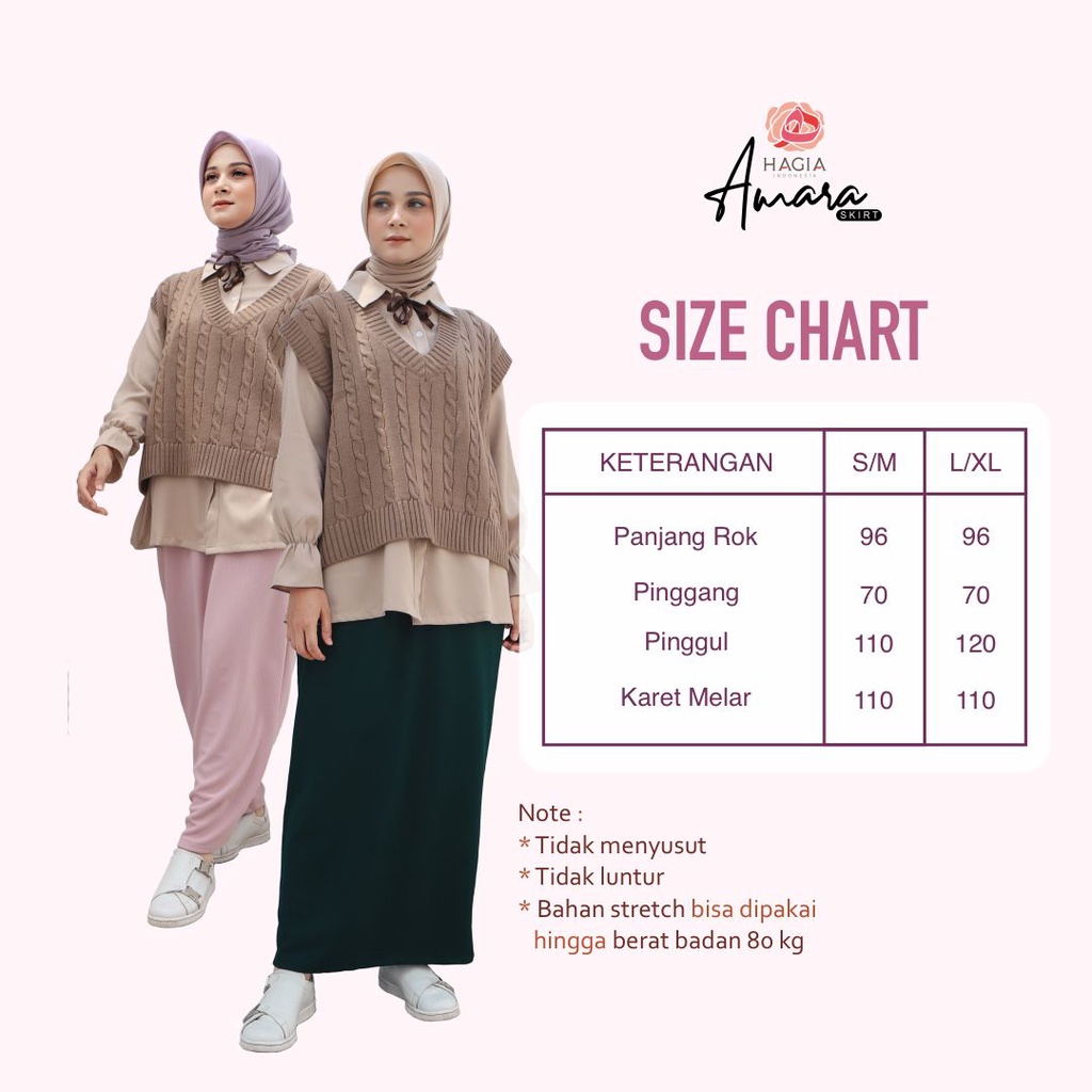 Basic skirt by hagia_id hagia indonesia rok polos bahan kaos knit premium stretch