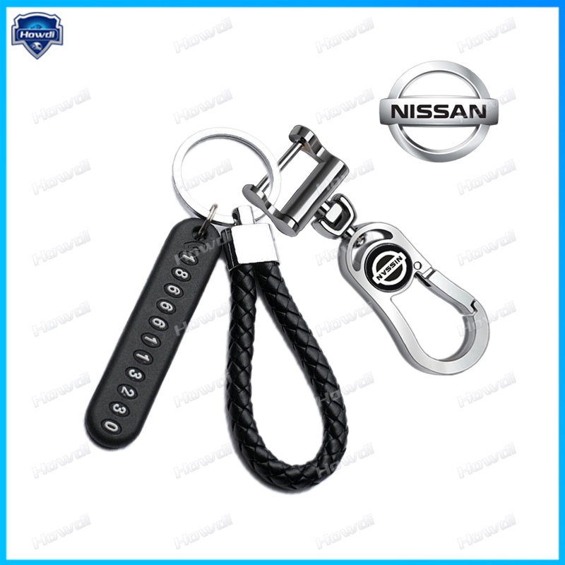 Gantungan Kunci Anti Hilang Bahan Stainless steel Dengan logo Untuk Nissan