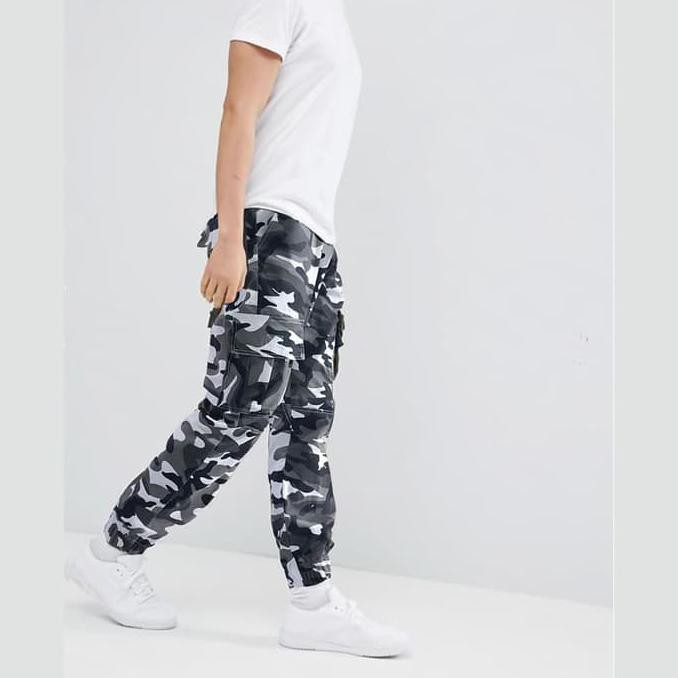 Celana Jogger Training Panjang Pria Corak Army Loreng Valion .Aruansy.Olshop