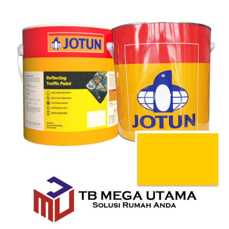 Jotun Reflecting Traffic Paint Yellow 3 Liter | Cat Marka Jalan Trotoar Warna Kuning Reflektif