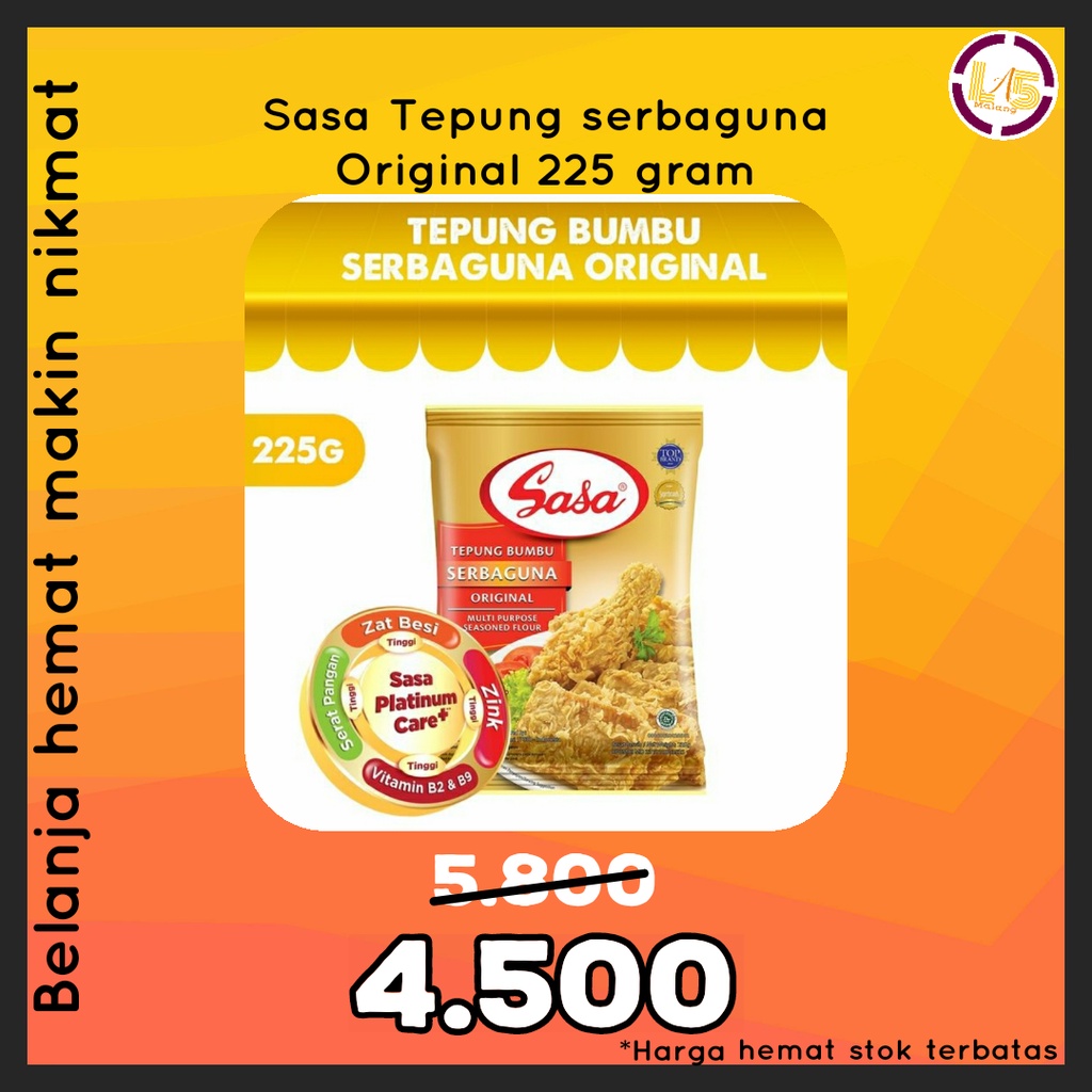 

Sasa Tepung bumbu Bakwan - Pisang Goreng - Original