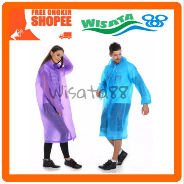 Jas Hujan Ponco Jas hujan Transparan Jas hujan Bahan Tebal