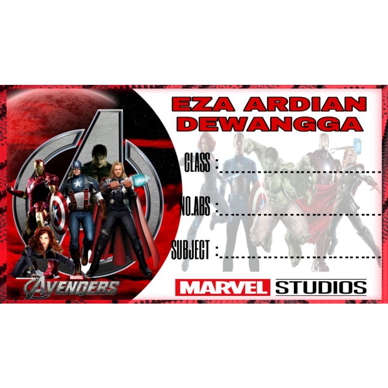

STIKER BUKU KARAKTER / NAMA BUAT DI BUKU