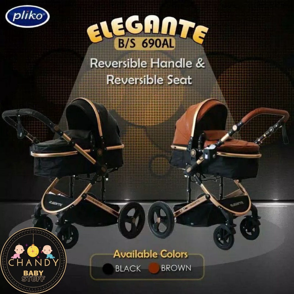 STROLLER BABY KERETA DORONG BAYI PLIKO ELEGANTE 690 AL