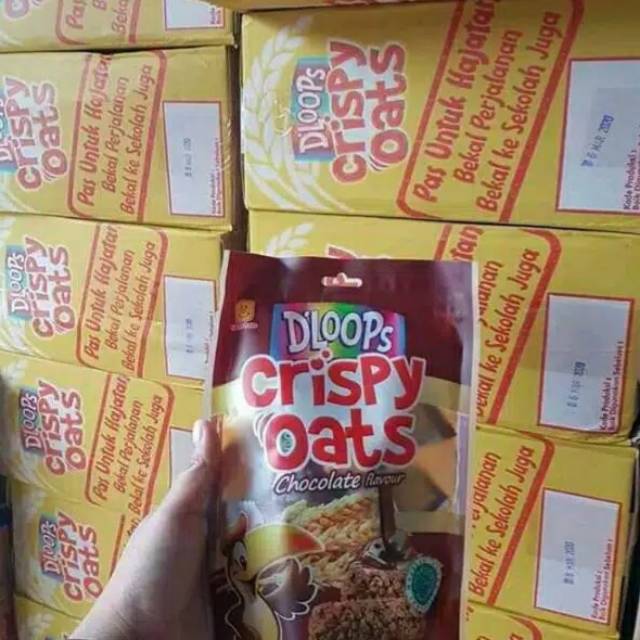 

D'loops crispy oats karton isi 12 pack