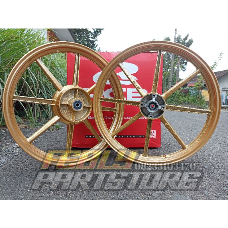 VELG RCB SP811 GOLD 17X160 17X185 VELG DEPAN BELAKANG RCB SP811 VELG BINTANG RCB 160 185 RING 17 PNP