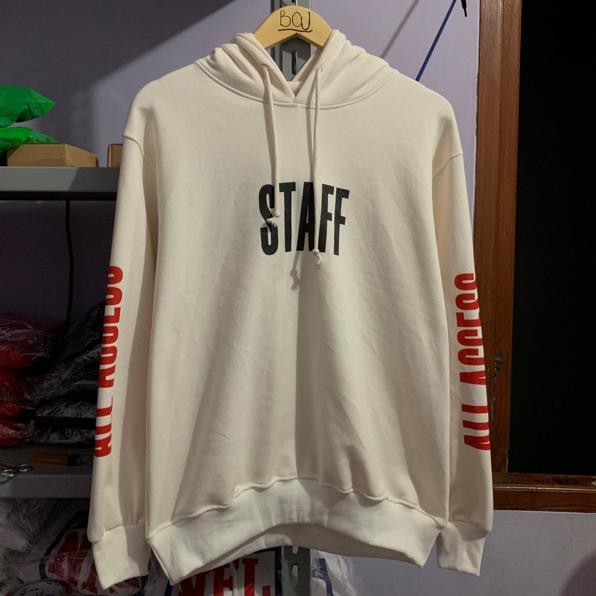 Produk Trend Hoodie Basic x Purpose Tour White Cream ♥