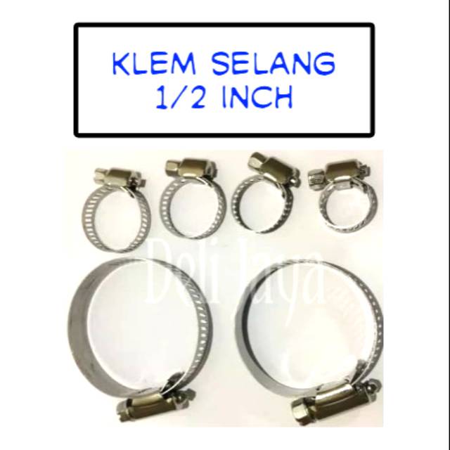 Stainless Kleman Klem Selang 1/2 inch klem selang kompresor klem selang angin