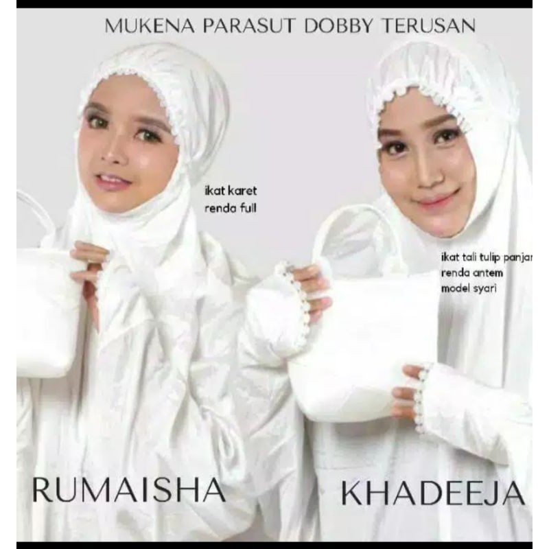 Mukena parasut dobby premium Lajuran