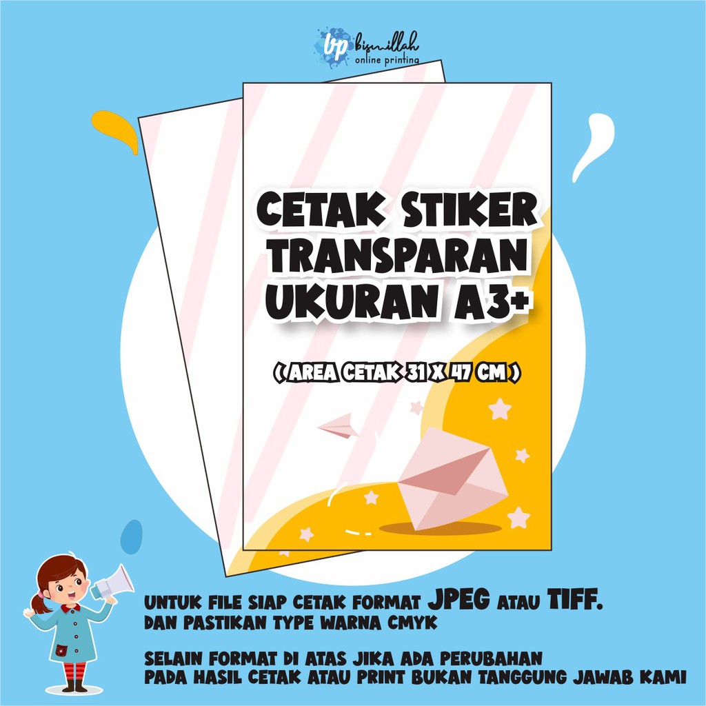 

Cetak stiker Transparan