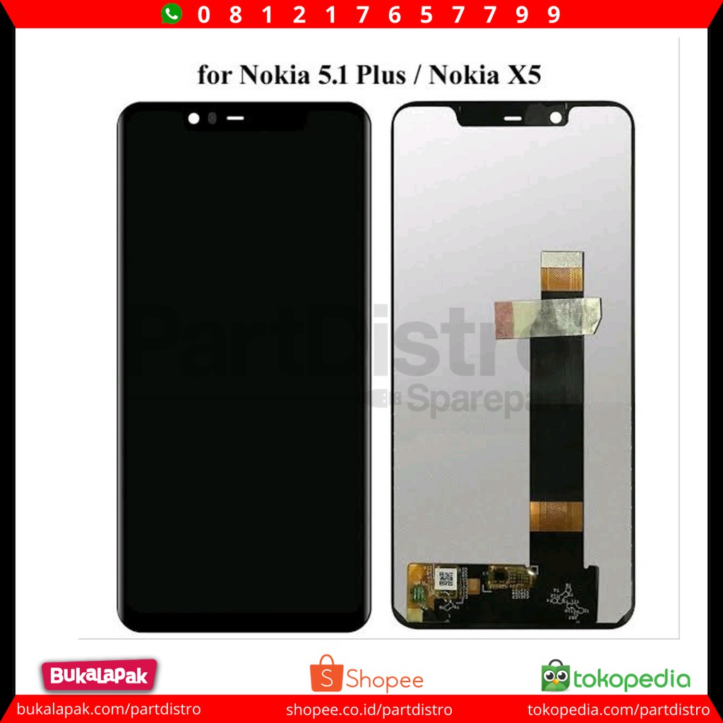 LCD TS NOKIA 5.1 PLUS / NOKIA X5 ORI BLACK