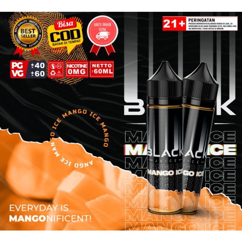 LIQUIDS PREEBASE mango ice 0mg 60ml duingin sejuk