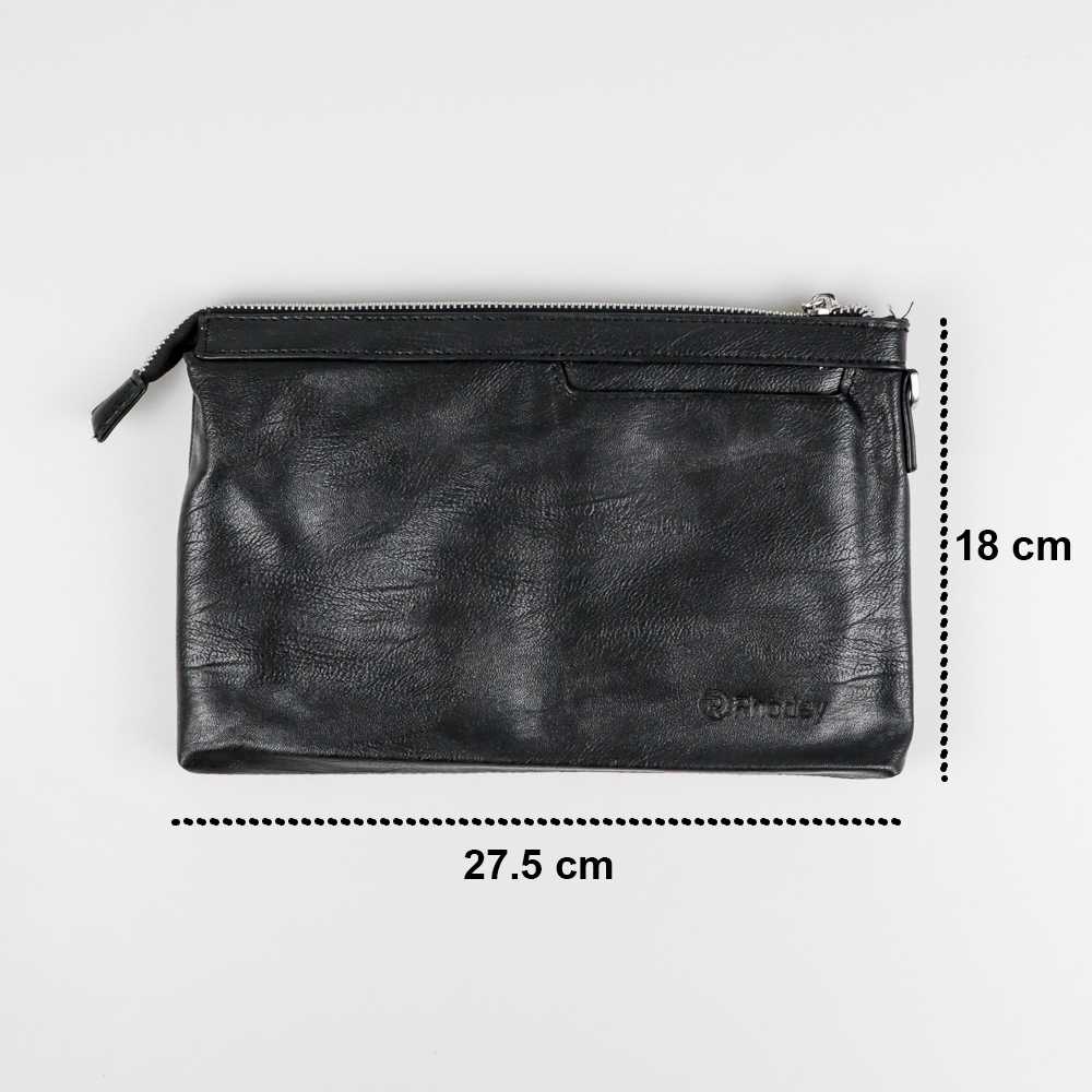 (100% BARANG ORI) Rhodey Dompet Clutch Pria Bahan Kulit - 1809