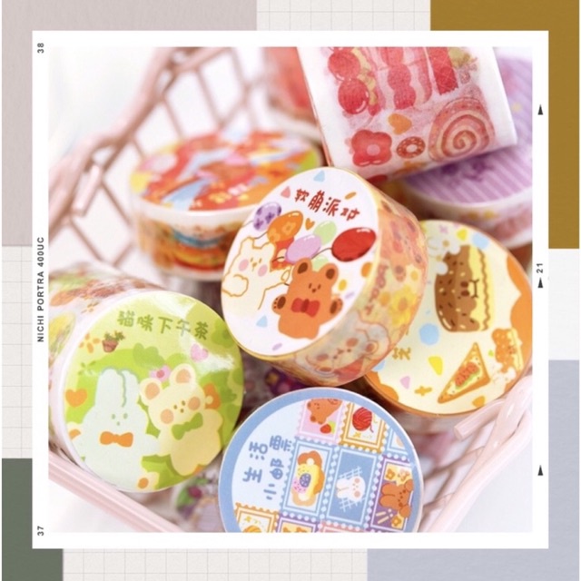 

WashiTape Karakter Lucu Unik Desain Karakter Untuk jurnal