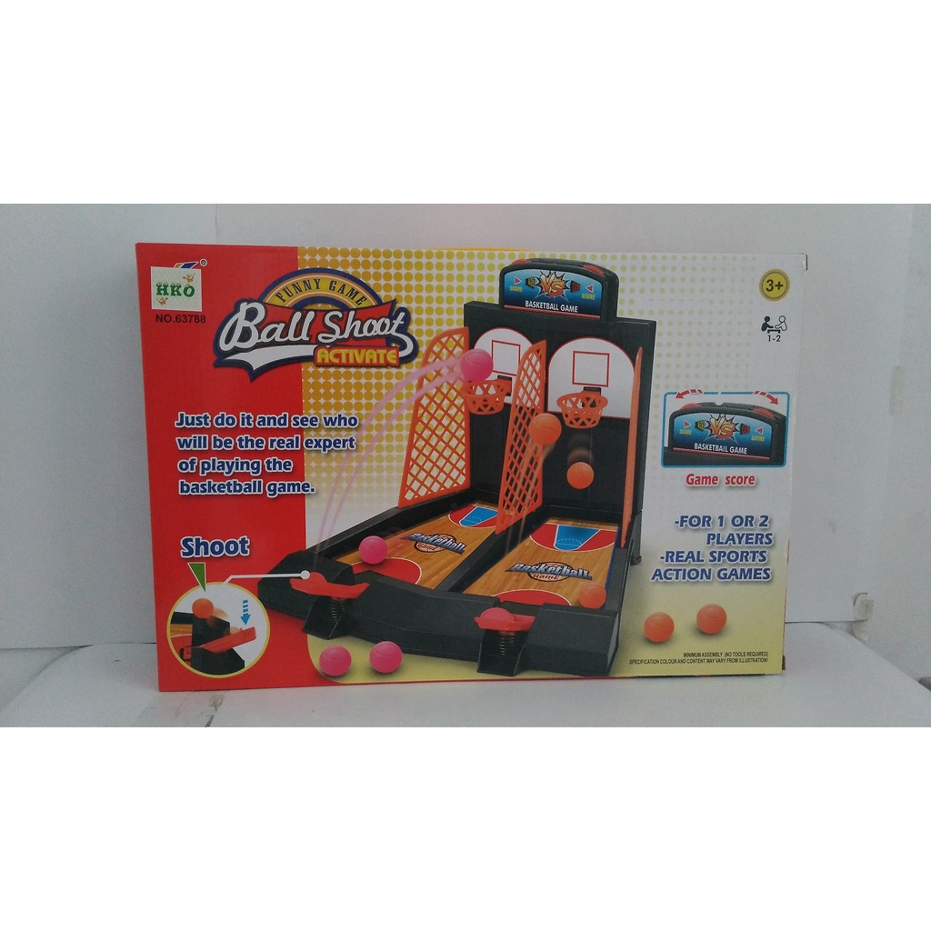 Mainan 2 Basketball Finger / Mainan Bola Basket Mini Jari 63788