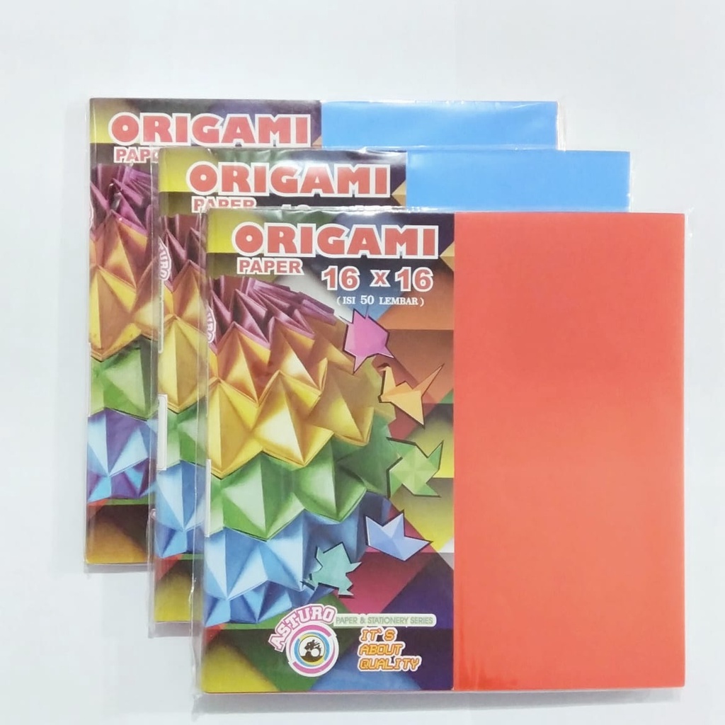 

Asturo Origami Paper 16x16 / Kertas melipat Asturo 16 x 16