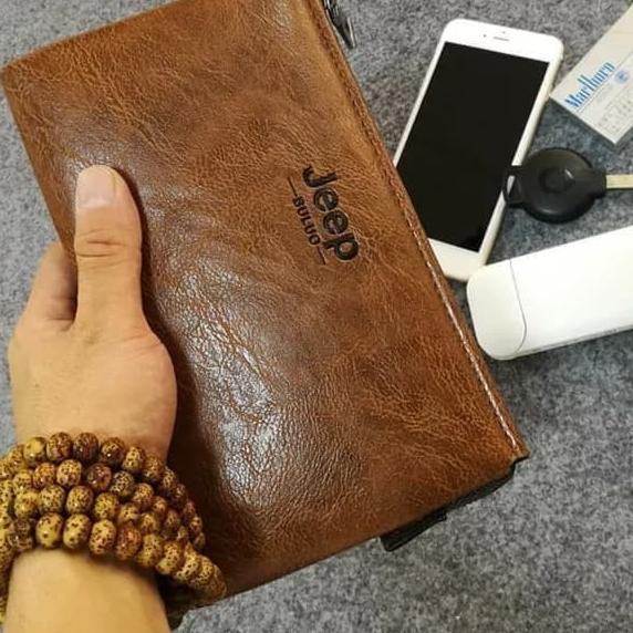 ♘ Dompet Panjang Kulit Jeep Buluo P8 ✼