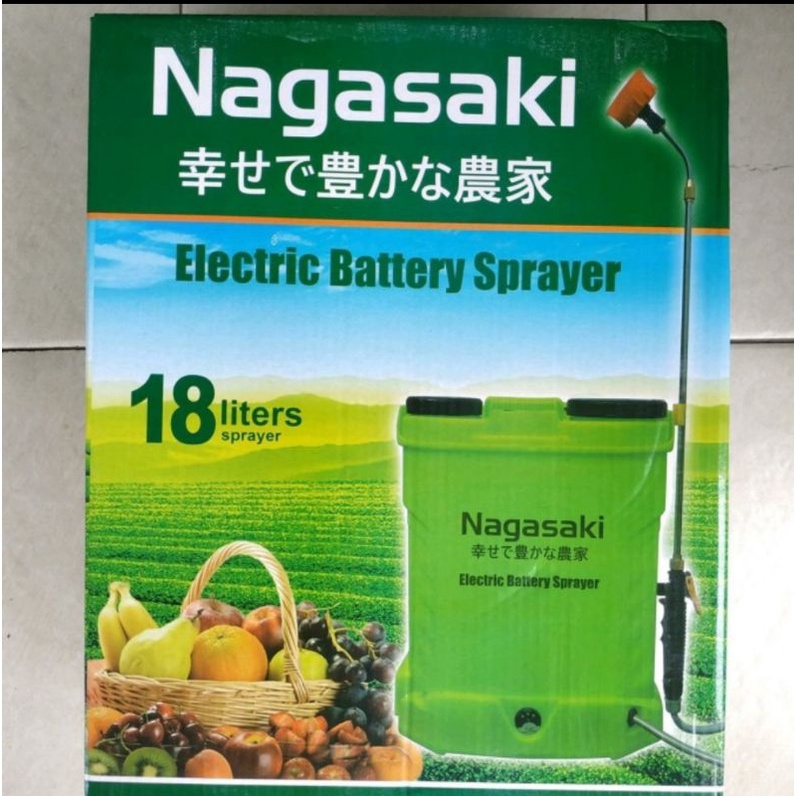 Alat Semprot Obat Hama Elektrik Cas Charger Battery Sprayer Nagasaki