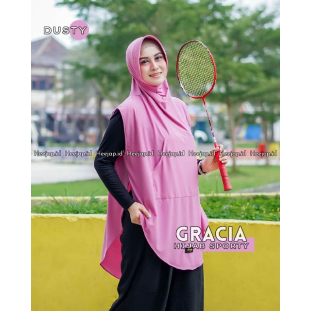HIJAB SPORTY GRACIA ORIGINAL HEEJAP || READY STOK