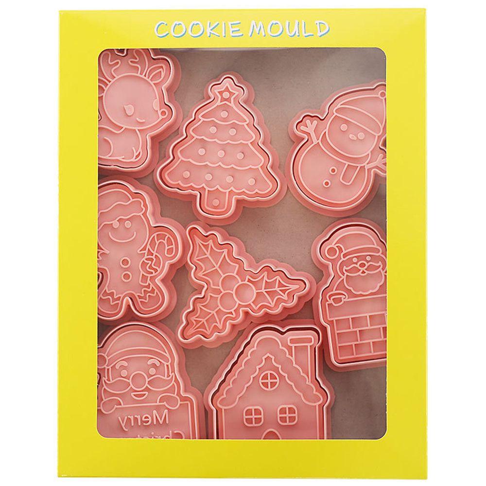 Preva Cookie Cutters Decor Kits 3D Bakeware Tema Natal Kartun Dapat Ditekan Baking Tools