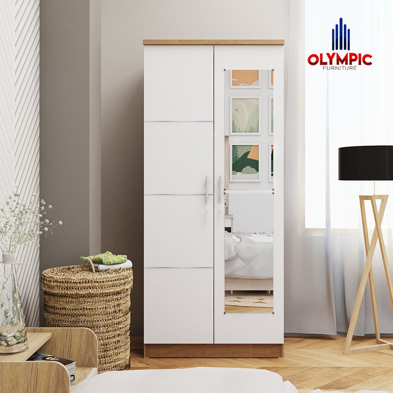 MORE Olympic Lemari Pakaian 2 Pintu / Lemari Baju / LP EERO 2P