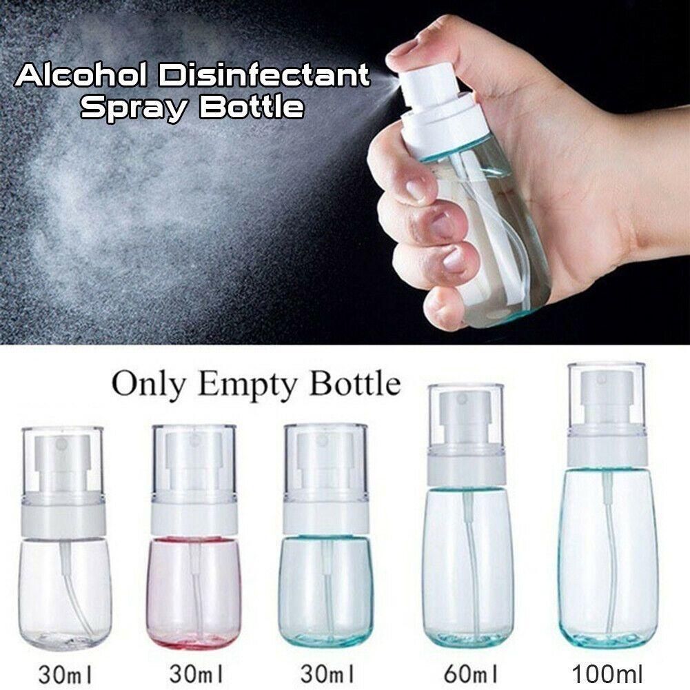 Solighter 6pcs Botol Spray Kosong Transparan Travel Squeeze Disinfectant bottle