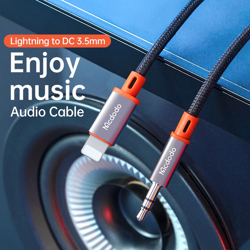 MCDODO CA-0780 Kabel AUX Iphone To DC3.5MM Premium Audio Stereo 1.2m