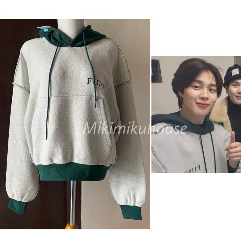 2022 JIMIN Boucle standard hooded sweatshirt BTS OFFICIAL BAJU KOREA CONCERT SWEATER HOODIE INSTANTF