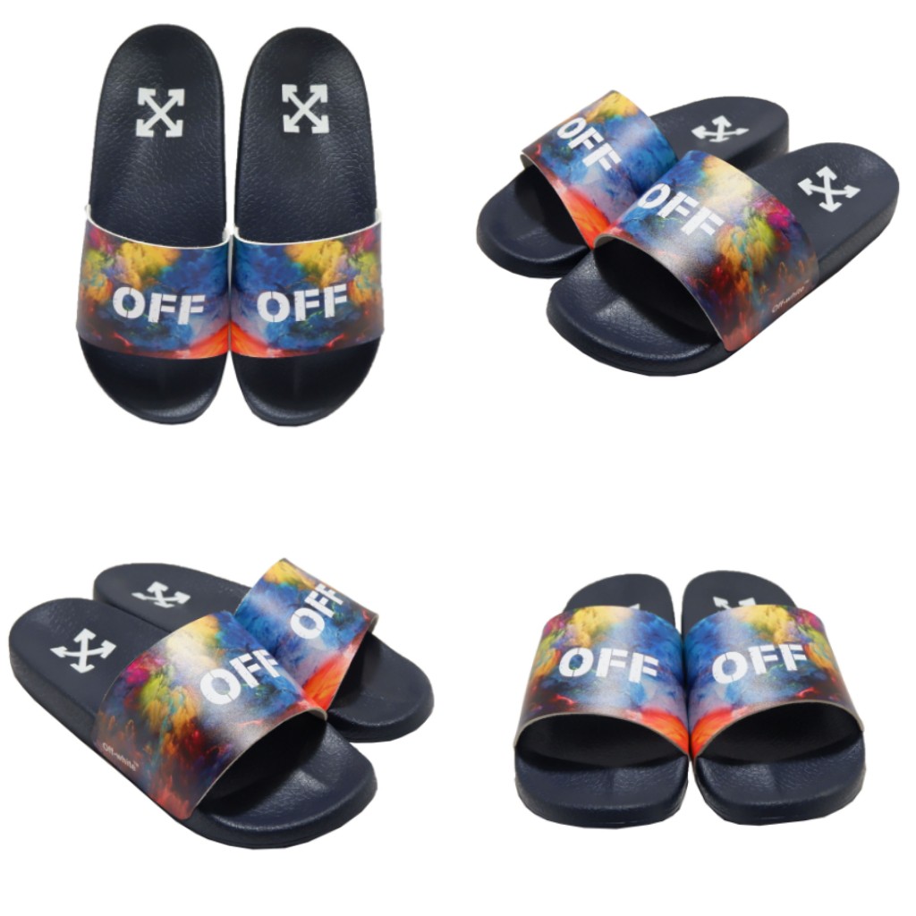 Sandal Off-WHITE putih Supreme, Sandal Slide Off WHITE Sendal Slide OFF WHITE Grade ori vietnam