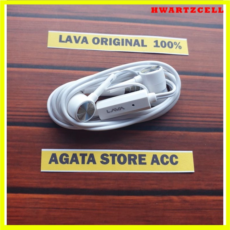 Headset Earphone Original 100% Lava iris 510 / Z2 Z4 Z6 / R1 R3 Ori Copotan super bass