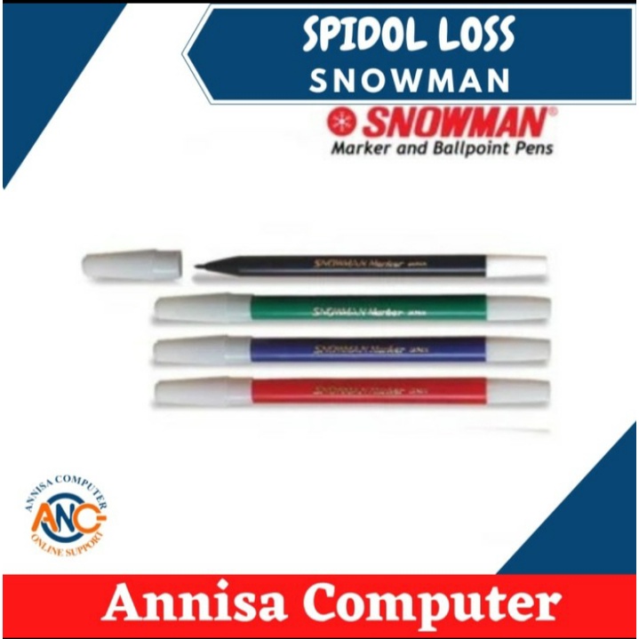 

SPIDOL KECIL SNOWMAN / LOSS / HITAM - MERAH - KUNING - HIJAU - BIRU