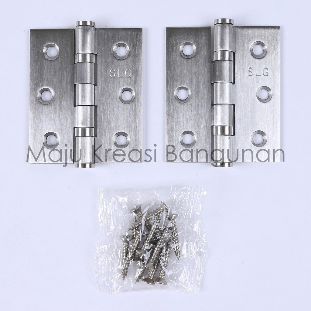 Engsel Tebal Merk SLG 3&quot; Stainless Steel Pintu Jendela 3 Inch Inci 3Inch 3Inci Kuat