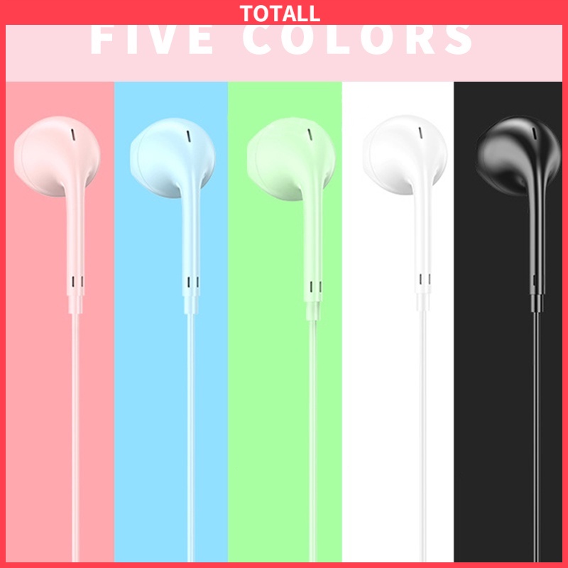 [✅READY STOCK]Kabel Asli U19 Macaron Simple Warna Headphone Berkualitas Baik 3.5mm HIFI Headset 1Pcs Penjualan Panas Mode