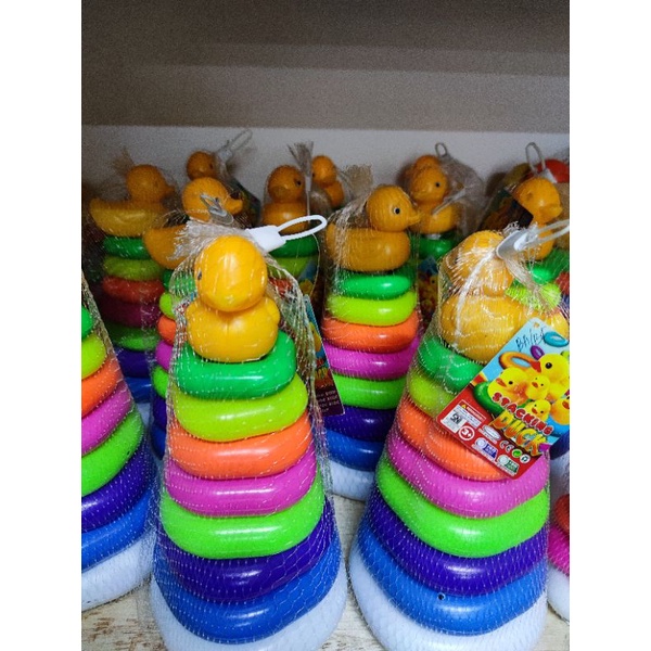 MAINAN ANAK RING DONAT STACKING DUCK 7 SUSUN