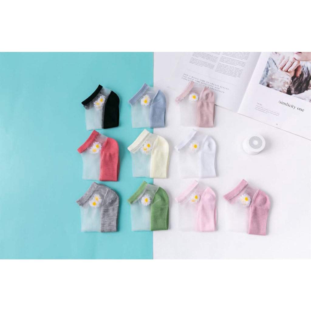 (COD) Kaos Kaki Wanita Pendek Kaos Kaki Transparan Elastis MALL SHOPPING