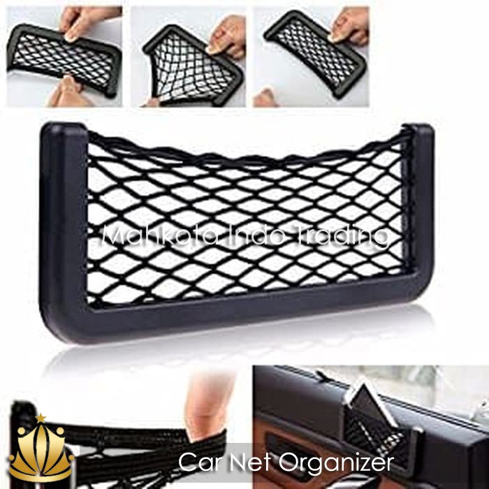 Kantong Jaring Handphone GPS Mobil Car Net Organizer Pocket Bag