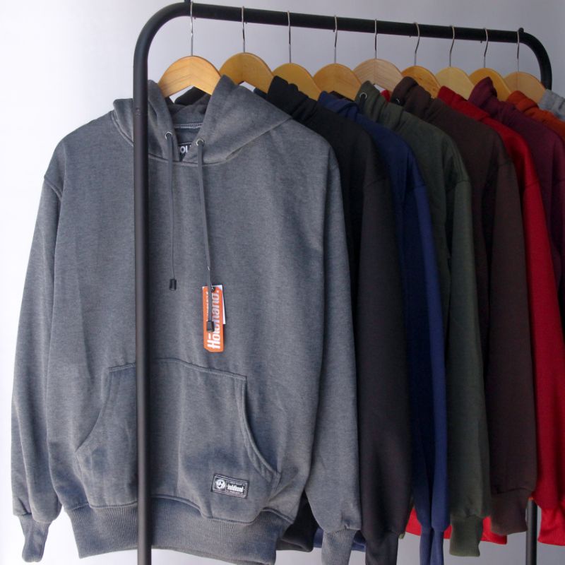 Jaket Sweater Hoodie Polos Pria Wanita Switer Cowok Premium Distro (BAYAR DI TEMPAT)-Abutua