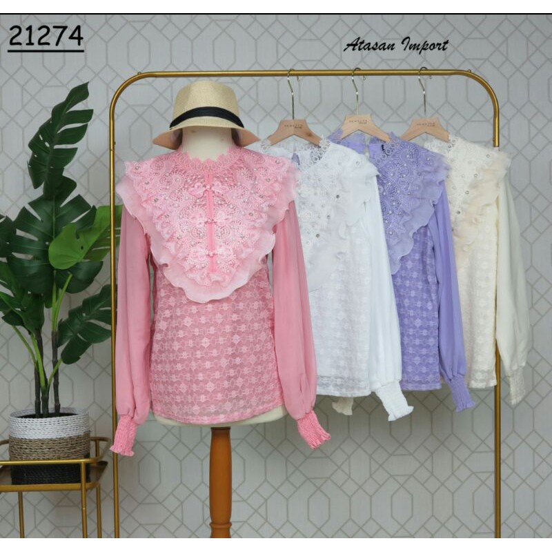 Atasan brukat import by VNS