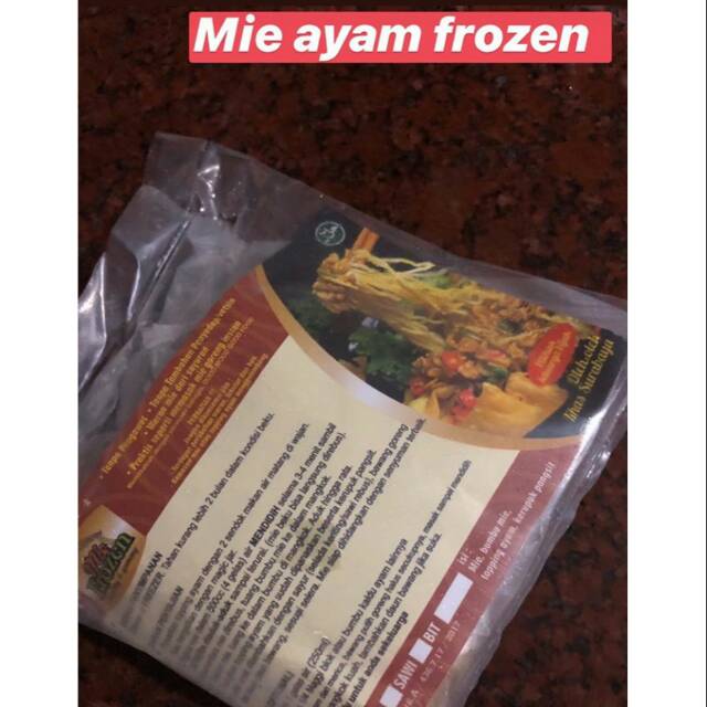 

Mie ayam sehat frozen