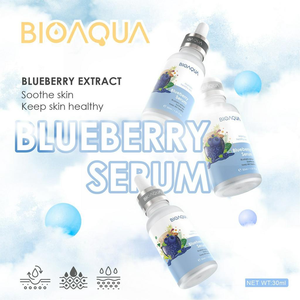 Bioaqua Bluebbery Extract Soothe Skin Keep Skin Healthy - Serum Wajah Glowing Brightening Anti Aging