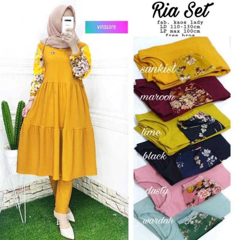 ria Set tunik setelan