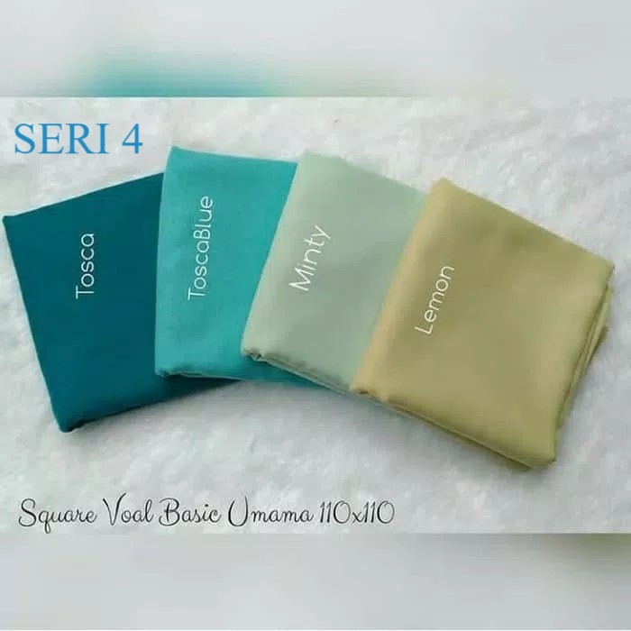 SEUM 4 Jilbab Segi Empat polos Basic Voal Seri 4 by Umama Scarf - Hijab Scarf Square Original Murah